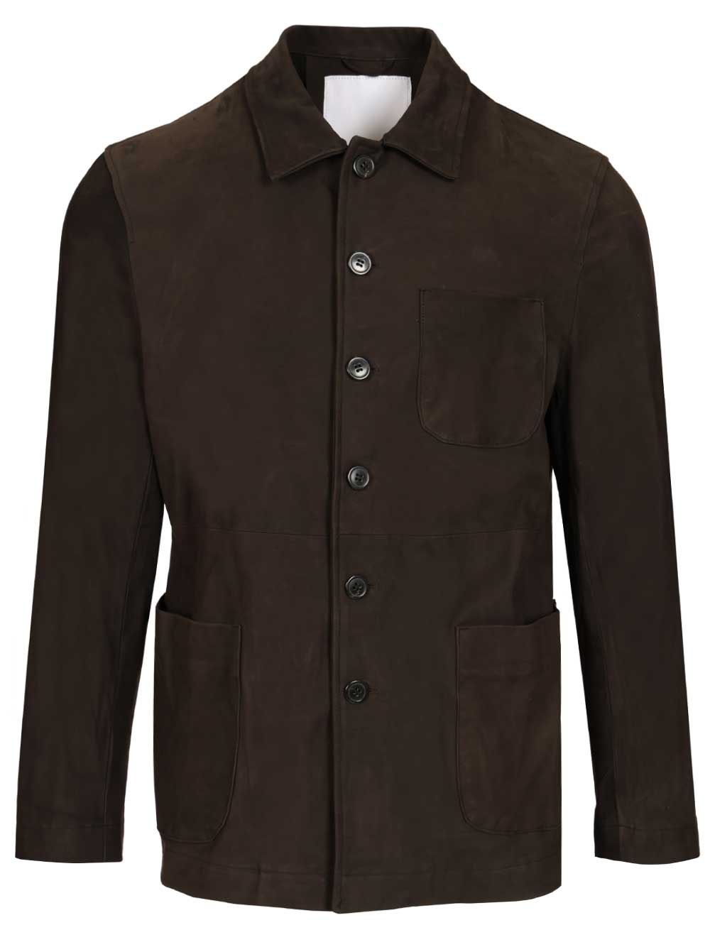 Blusotto Zeno Nubuck Overshirt Giacche - Marrone | be02d25996a9e64b952adccb411d910f8950b294