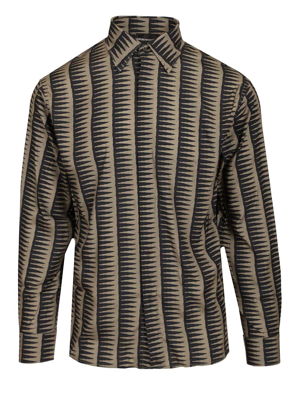 Emporio Armani Lyocell Blend Shirt Shirts - Blu | 1fd6c8ade50aa1166d9f48918ecdc07d8bbf208e