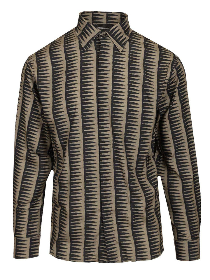 Emporio Armani Lyocell Blend Shirt Shirts - Blu | 1fd6c8ade50aa1166d9f48918ecdc07d8bbf208e