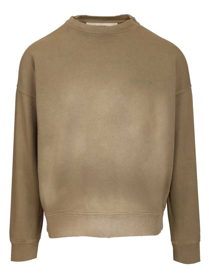 Golden Goose Deluxe Brand Cotton Sweatshirt Sweatshirts - Marrone | 7a4daead24e54400d4e926b68aae9dddceaabcd0