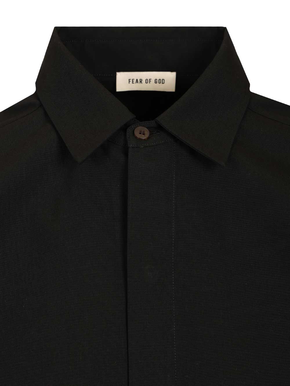 Fear Of God Cotton And Wool Shirt Shirts - Nero | e7c11172ff1fb75f911281be60d984a61a11783a
