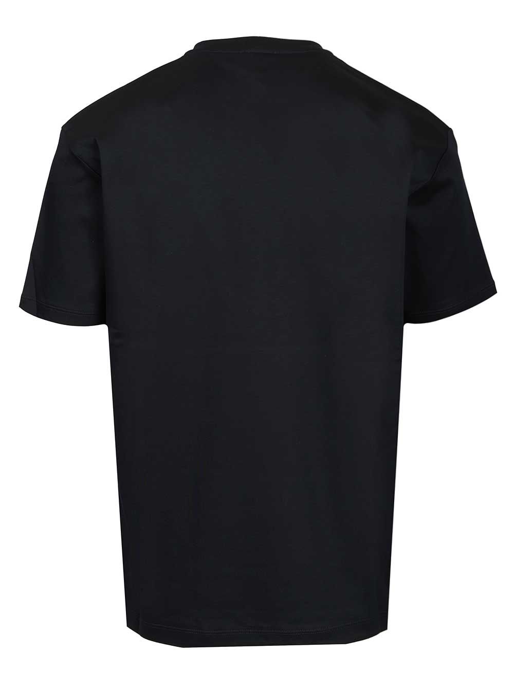 Giorgio Armani With Embroidered Logo T-Shirt - Nero | f2bc87f88180a283be8b5166af3b4e9b5ec3fa6e