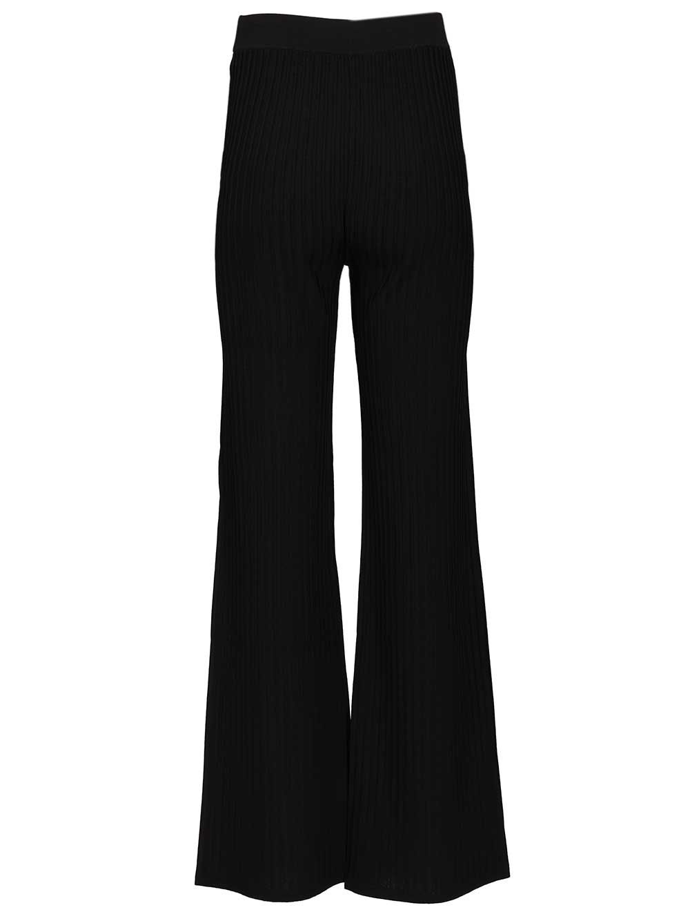 Max Mara Bello Knitted Trousers - Nero | 41ef9f284395f018f2a32f5325889cc6a2234a56