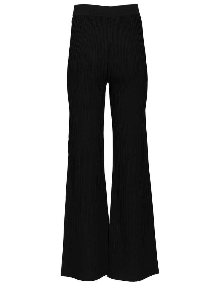 Max Mara Bello Knitted Trousers - Nero | 41ef9f284395f018f2a32f5325889cc6a2234a56