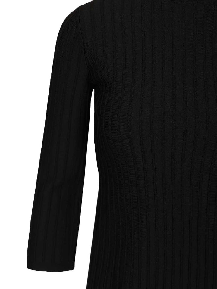 Max Mara Ribbed Sweater Top - Nero | a4d159775dc4954b104a000f4f1f9ba632f99335