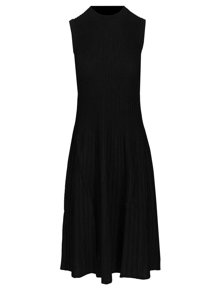 Max Mara Dress In Viscose Crêpe Yarn Abiti - Nero | 81b96d3a2761438deb2e1f83af9eb273df4861c3