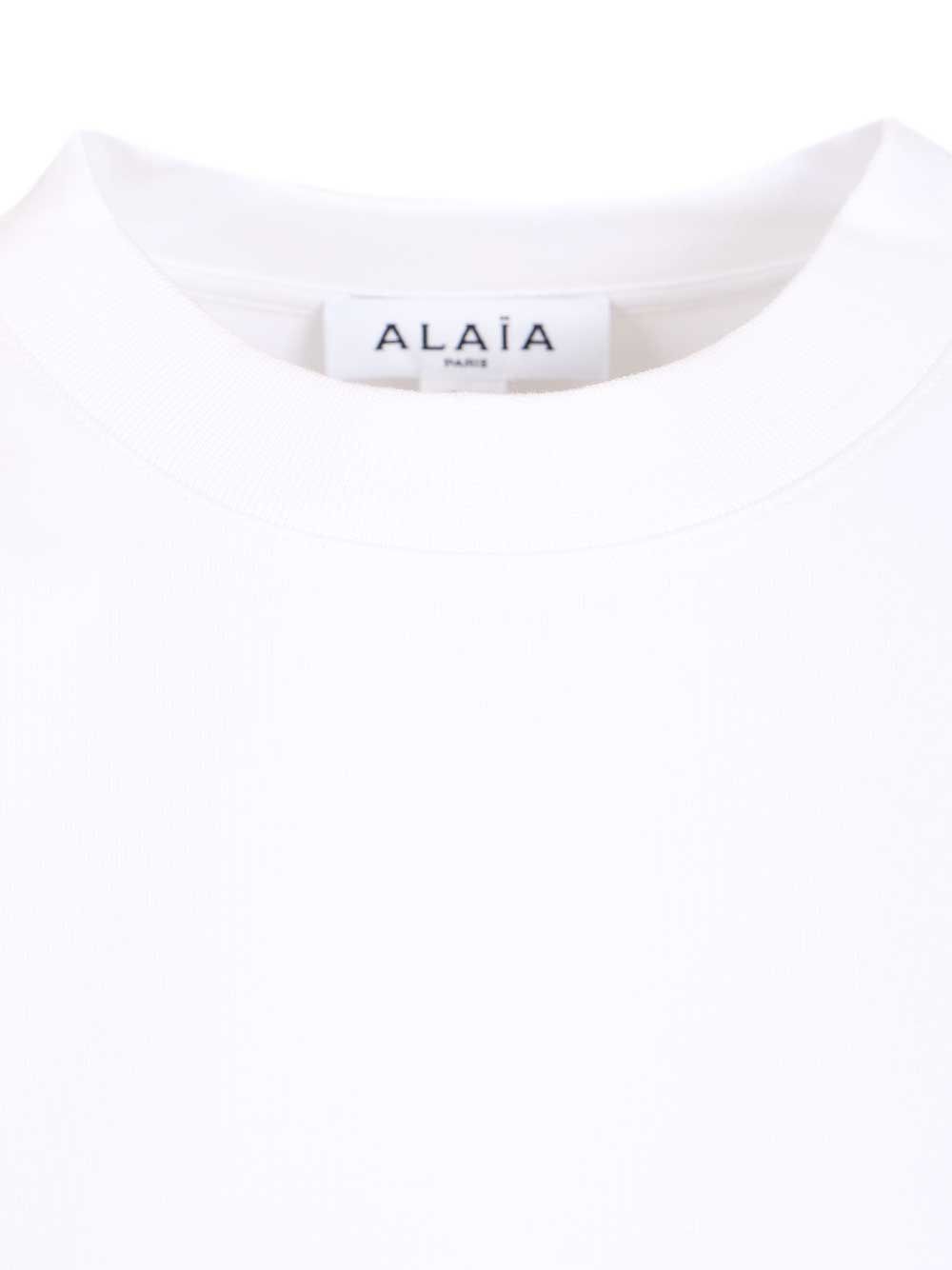 AlaÏA Layered Cotton T-Shirt - Bianco | 5e5d1c328c6e8d28e172ae6d9b54ef52edf630f3