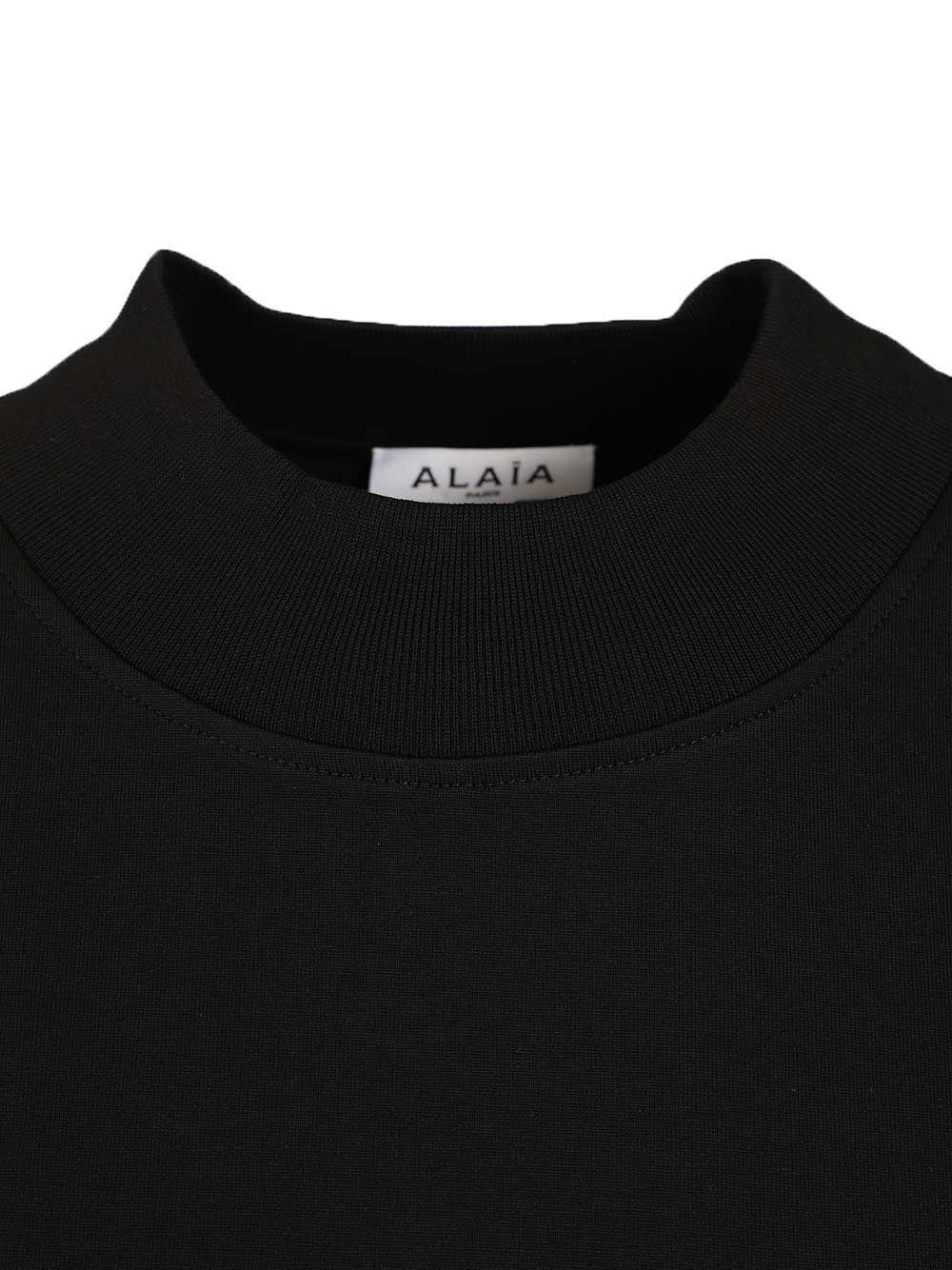 AlaÏA Cotton Jersey  With Fringe T-Shirt - Nero | 7285e26e94c21bd51b402edc5376dfa540fff4a1