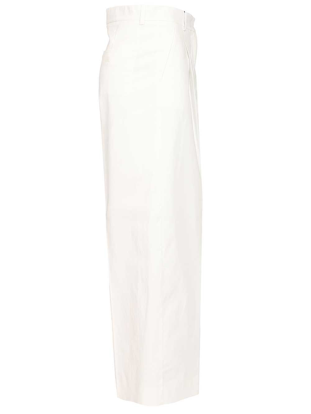 Weekend Max Mara Gabardine Trousers - Bianco | c79614e7303ef5be35eb0cfae67b35389c3d0f0e