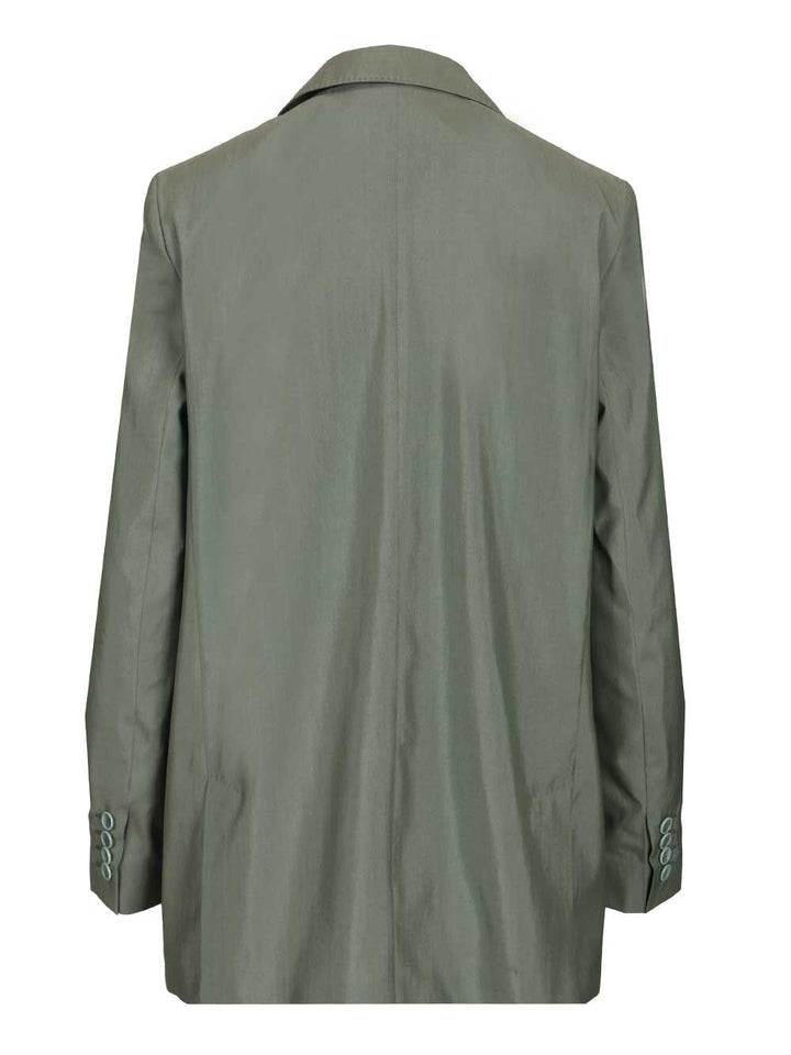 Max Mara Double-Breasted Blazer Giacche - Verde | a400cf525e55a17a6386423f000322e047cfd087