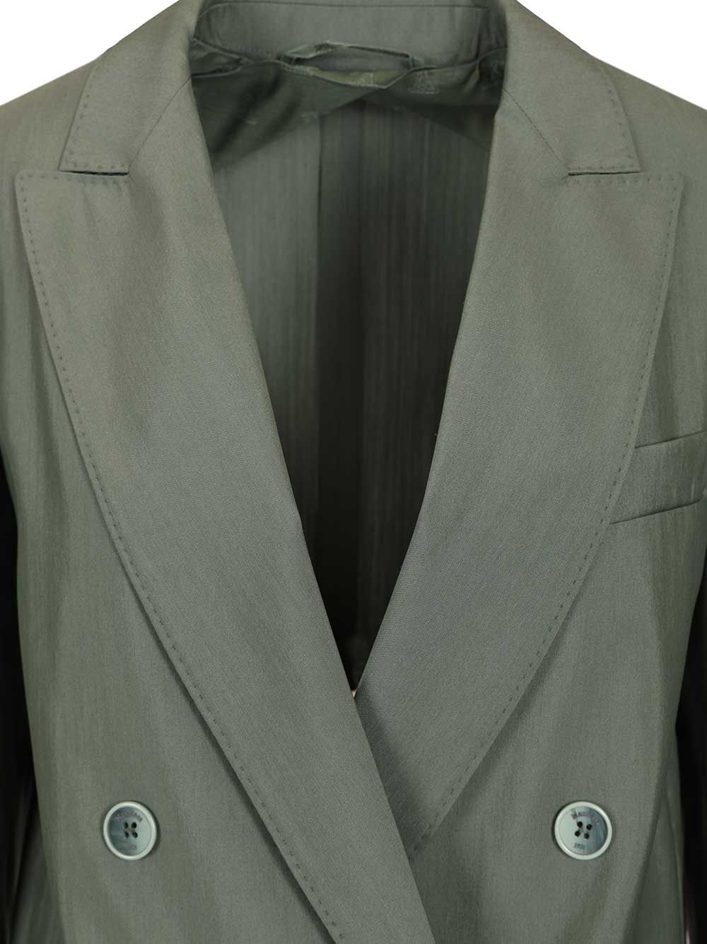 Max Mara Double-Breasted Blazer Giacche - Verde | f4c915eb865c6ed81fa6461e1e9cf1f100e0fdfa