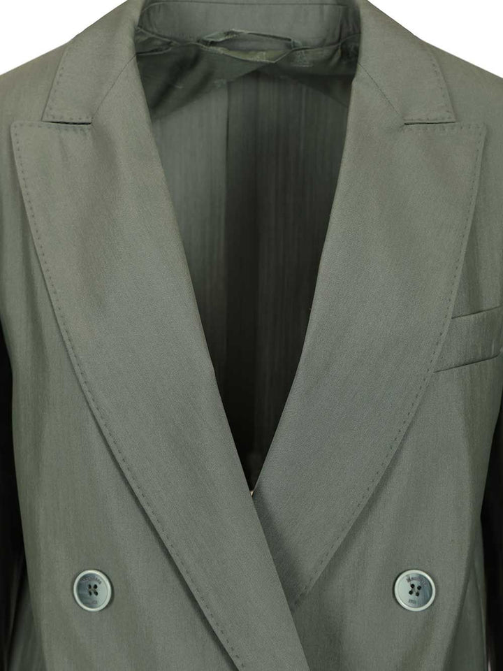 Max Mara Double-Breasted Blazer Giacche - Verde | f4c915eb865c6ed81fa6461e1e9cf1f100e0fdfa