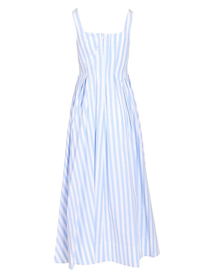 Sportmax Long Dress In Pure Cotton Poplin Abiti - Light blue | a6097dab6a1497d5fdc4eac90c774f5489eb1c2d