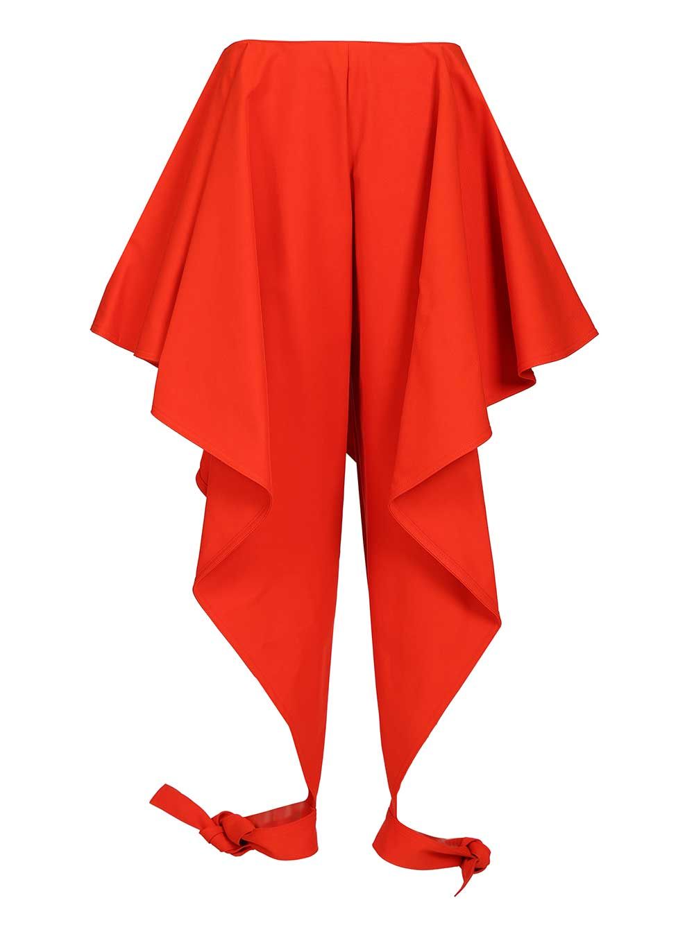 AlaÏA Wide-Leg Trousers - Rosso | aede923fc7b766289af5a8a0bc9d3aca2f5c69d4