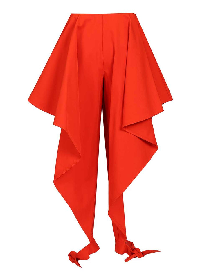 AlaÏA Wide-Leg Trousers - Rosso | 80b688882ae341ae28455fb5d18ca1f7eaf9543a