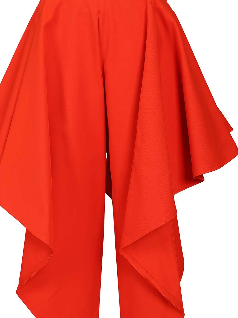 AlaÏA Wide-Leg Trousers - Rosso | a22a9847bc5e1618df2a27d0cc0025f11c92a23b