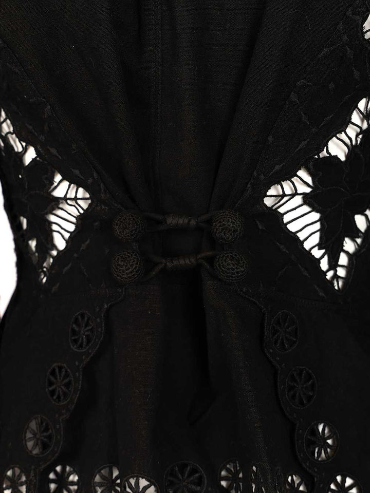 Isabel Marant Nina Blouse Top - Nero | b282f327c9f1e8b458f662fe2292029fcf341e39