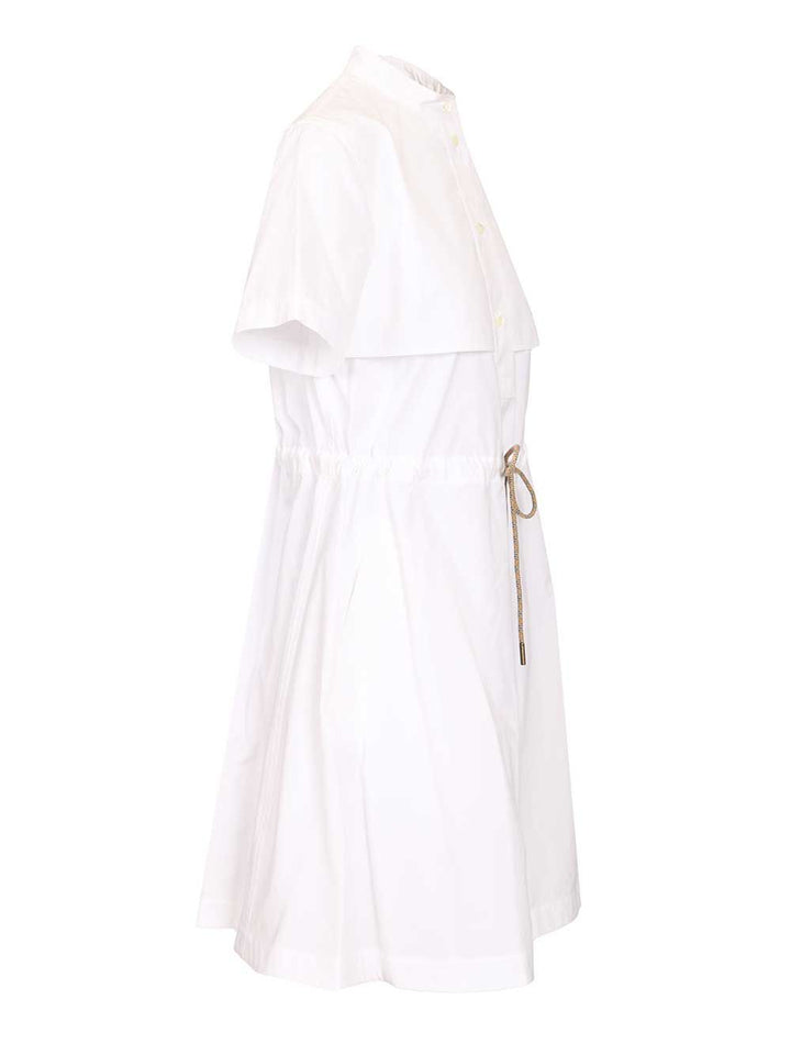 Burberry Cotton Poplin Dress Abiti - Bianco | 6dec79c57d5d2fb979d2c9f8ef929b2013c4da43
