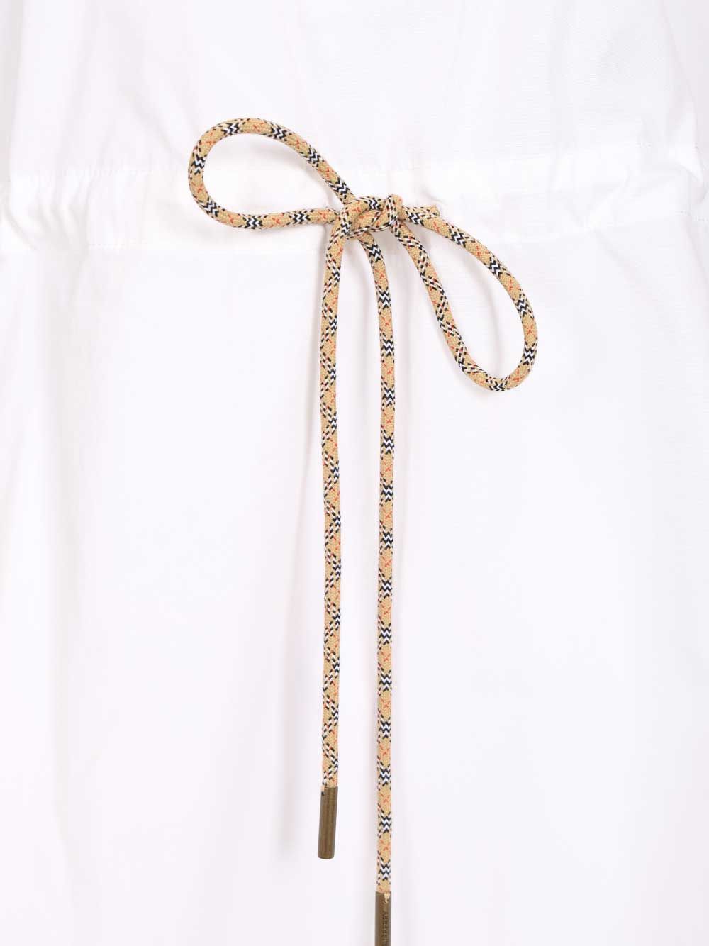 Burberry Cotton Poplin Dress Abiti - Bianco | ebd07960d460bd95310a7b0131618c045713ee47