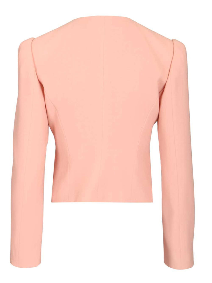 Valentino Garavani Short Jacket In Crispy Light Wool Giacche - Rose | 176e31bc3f44c88187ba9e84866fe666570dfb45