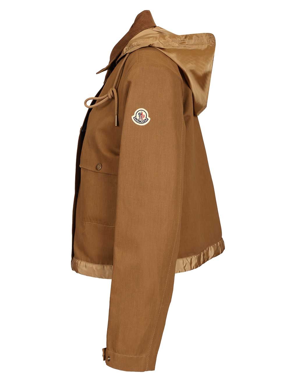 Moncler Aconitum Shirt Jacket Giacche - Marrone | c6784c5490332a9a6773609c3237e6ea2ba2c824