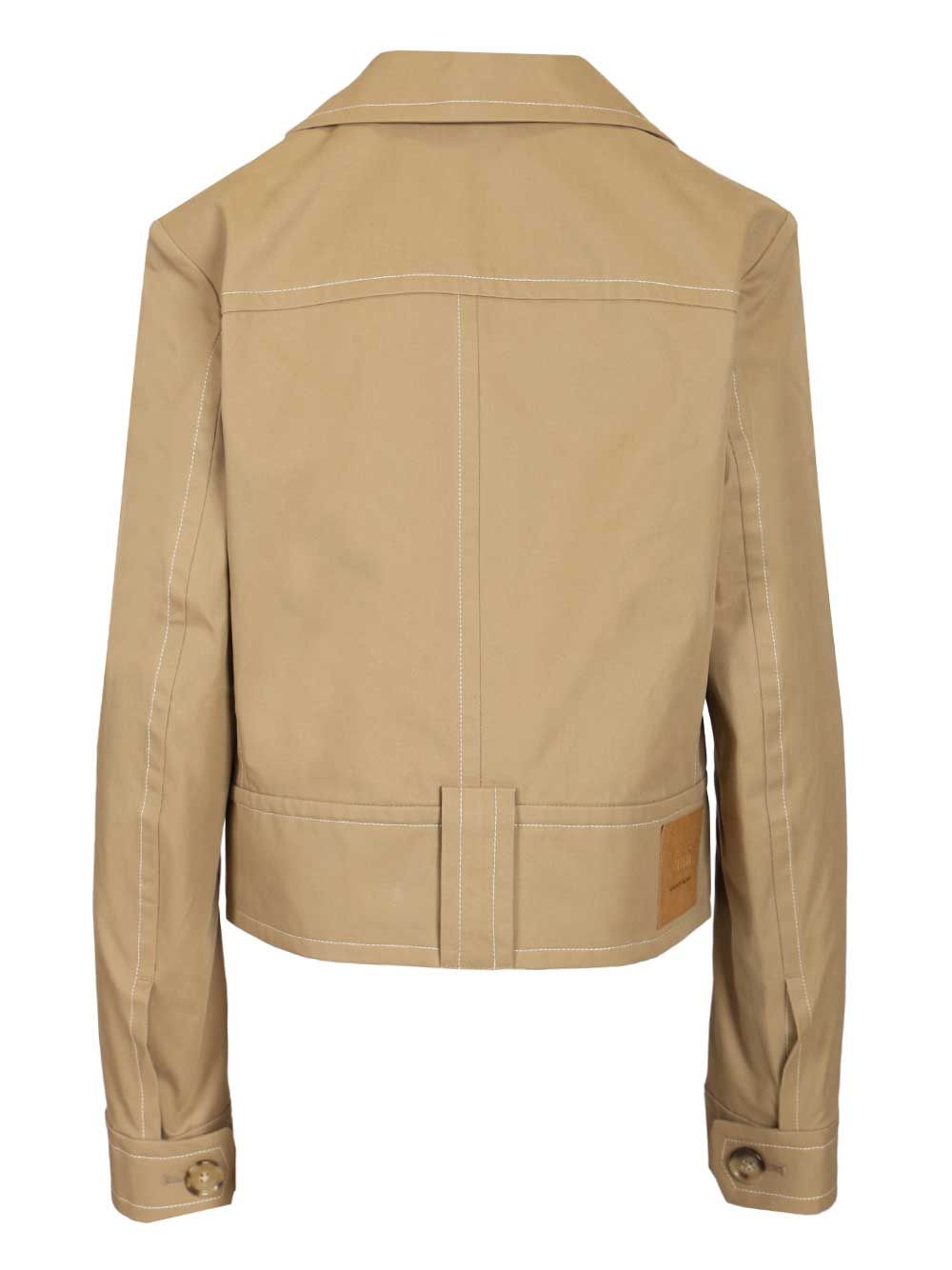 Ami Cotton Jacket Giacche - Beige | 429d6e41bec67f3bf9292c5b7908bf83becea91b