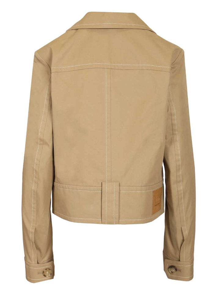 Ami Cotton Jacket Giacche - Beige | 429d6e41bec67f3bf9292c5b7908bf83becea91b