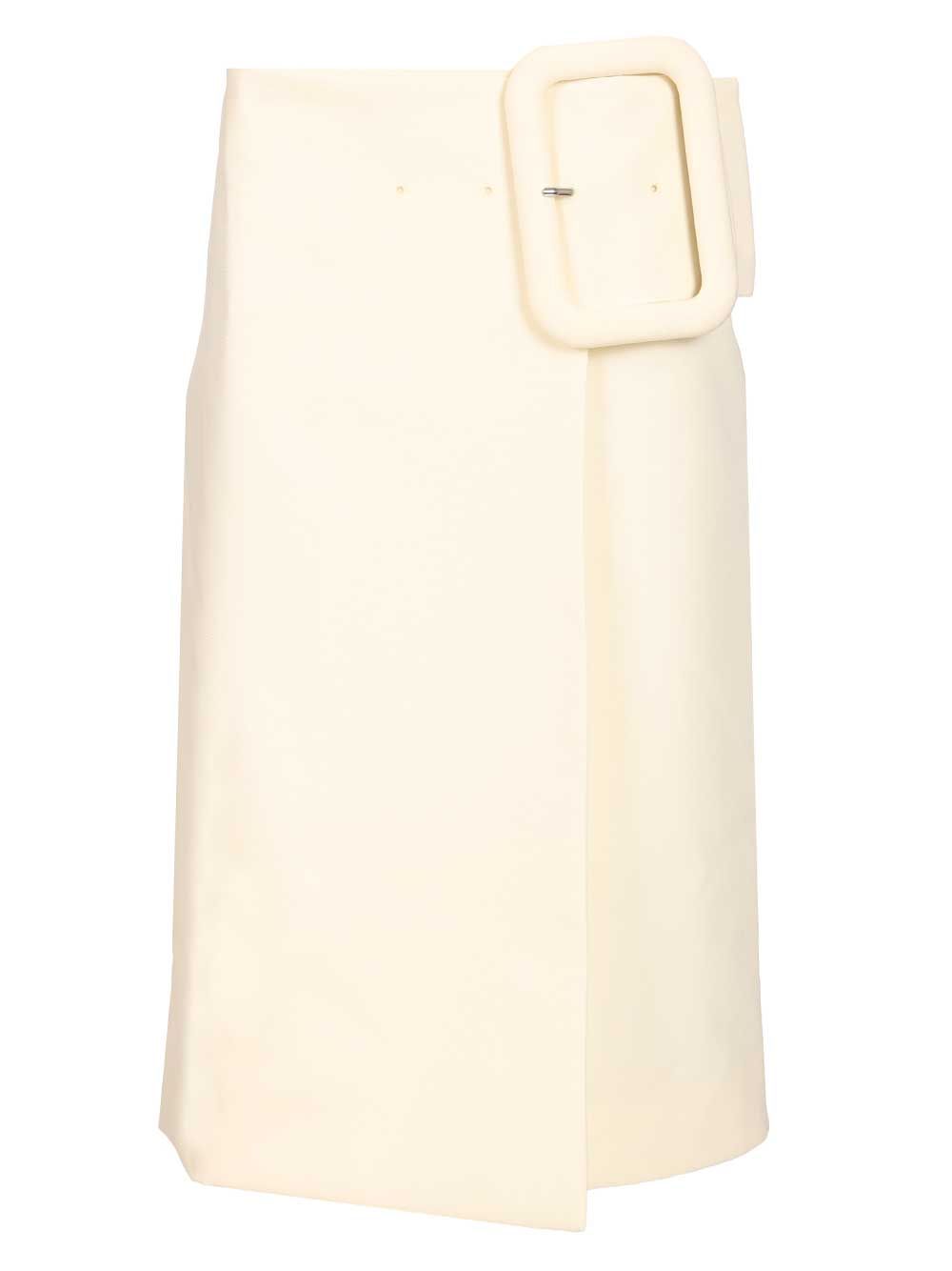 Ami Midi Skirt Gonne - Bianco | 7f408a07a52be9a45adb994a9ebd6b889be390ce