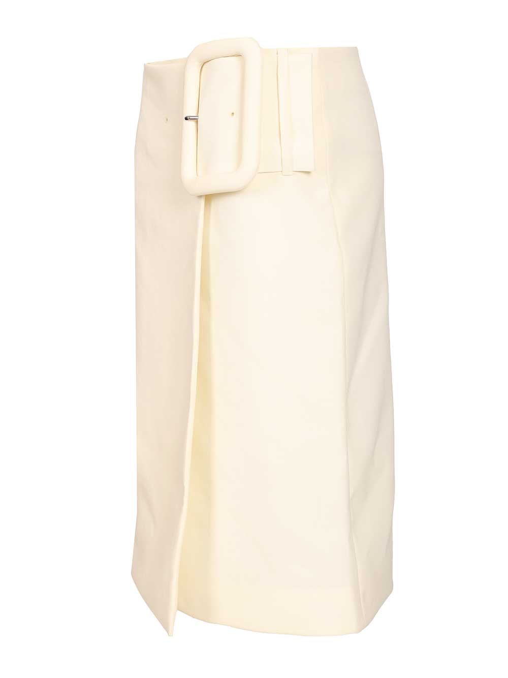 Ami Midi Skirt Gonne - Bianco | e5710d4af7546227fc6069ac82359495baba63b3
