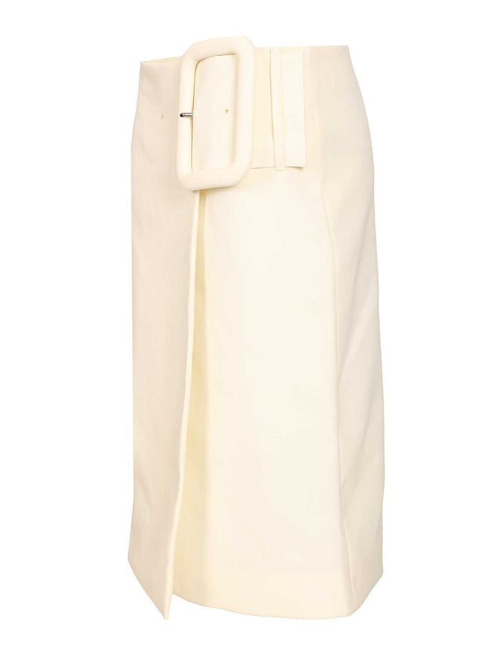 Ami Midi Skirt Gonne - Bianco | e5710d4af7546227fc6069ac82359495baba63b3