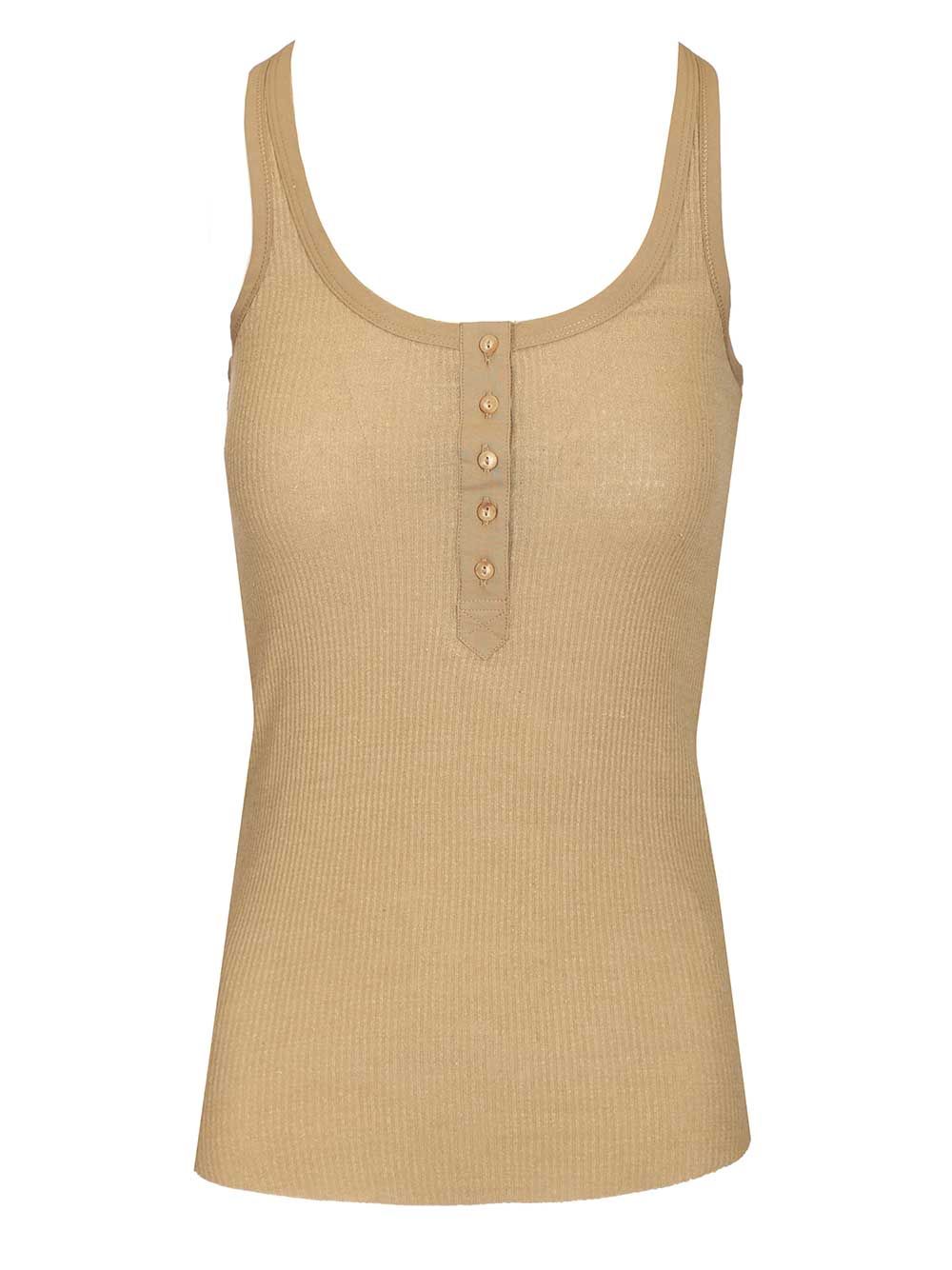 Isabel Marant Helma Tank Top Top - Beige | 826f618912a902bbe569f30847df963a7d70c7e1