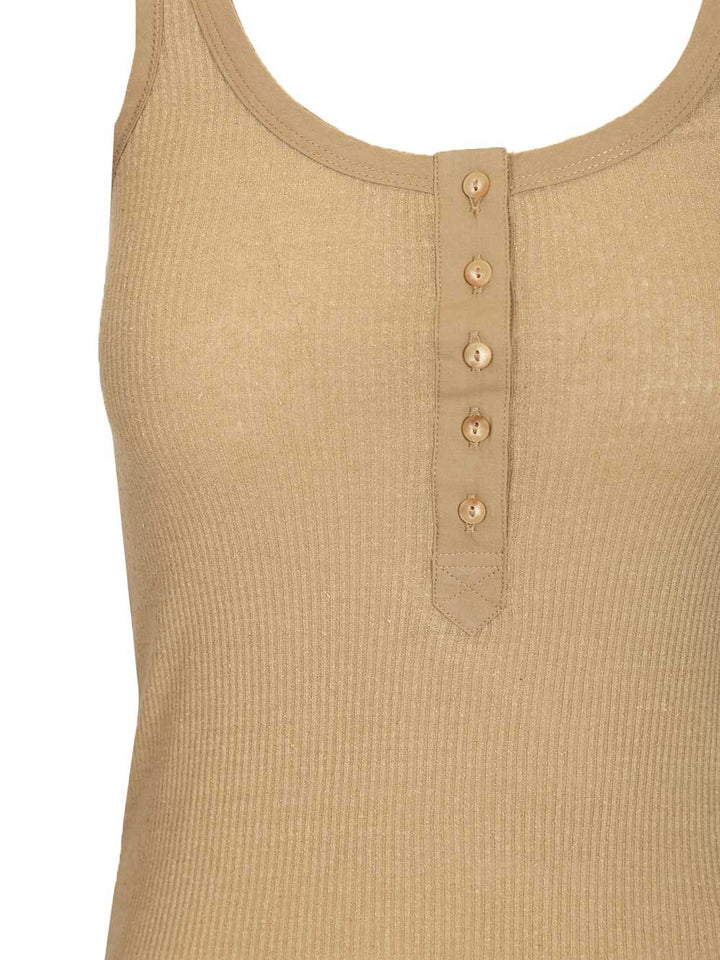 Isabel Marant Helma Tank Top Top - Beige | 59ff17c59e449c6281d4611c32c6f5b190fcab7e
