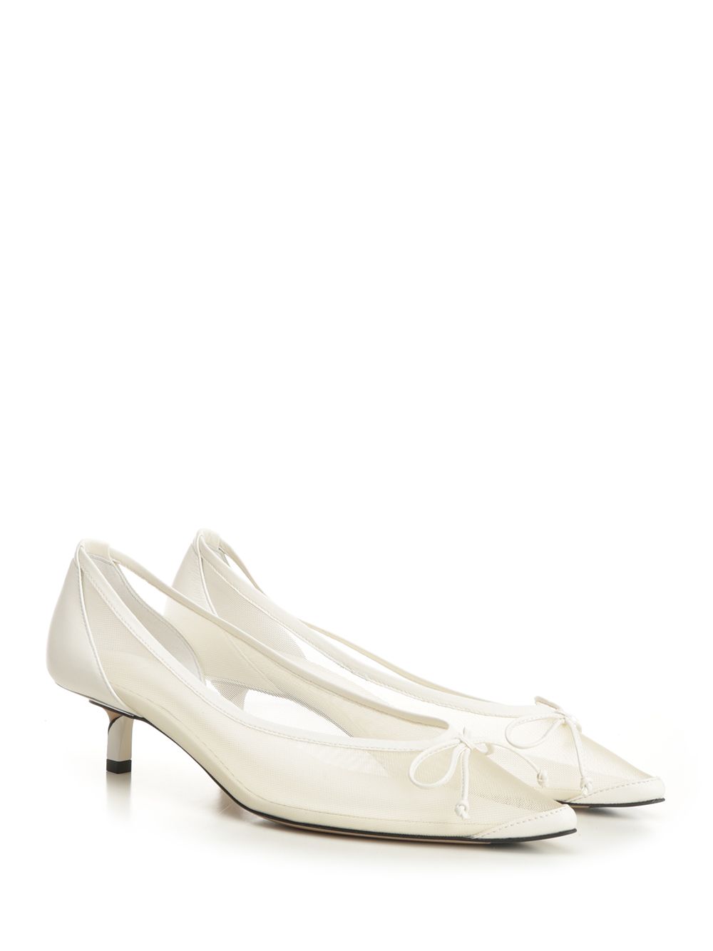 Jacquemus Tourni Low-Heeled Decollete - Bianco | e48b222bfc05b71bd8d52ee68032e70346a16f51