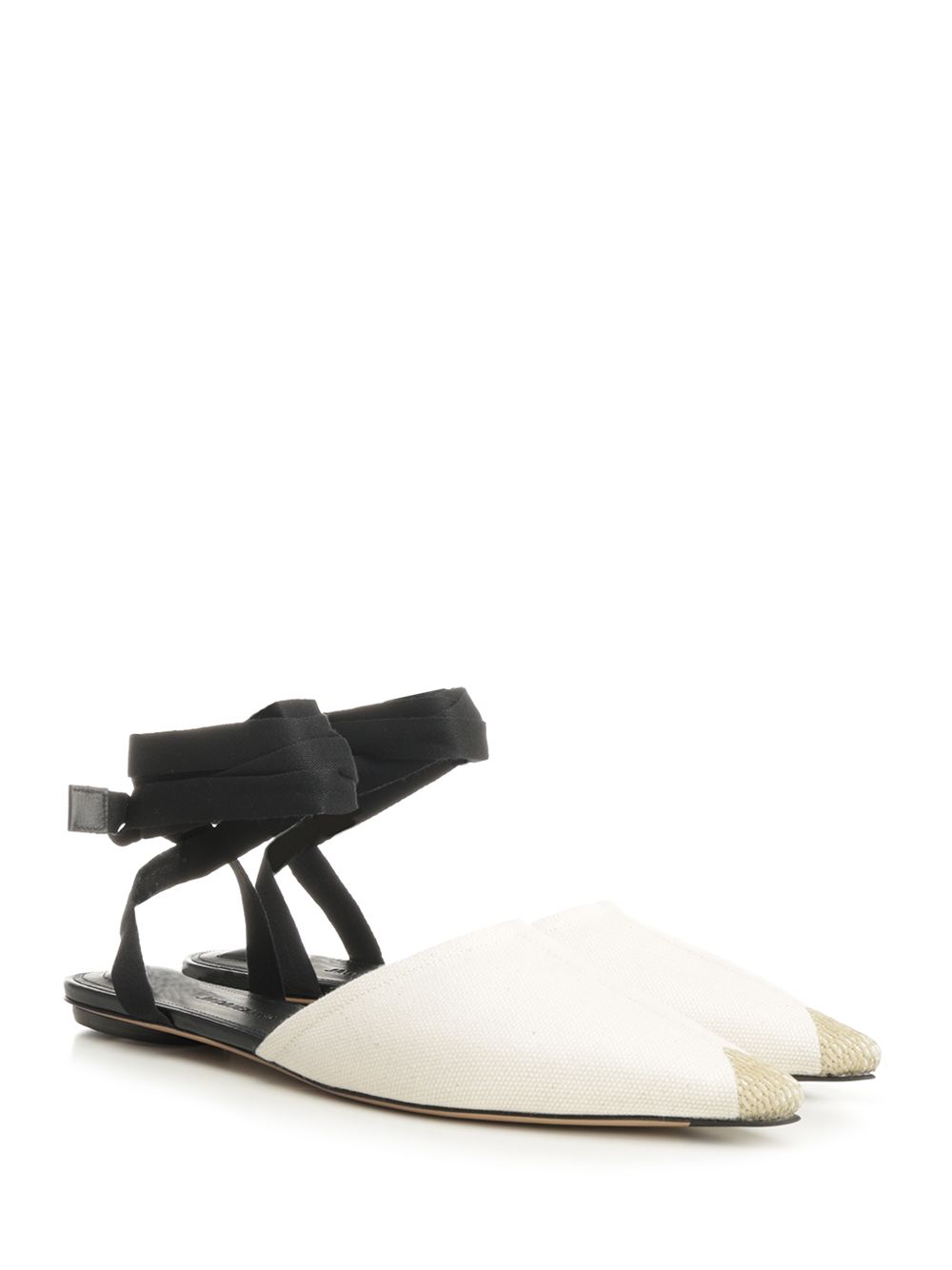Jacquemus Canvas Espadrille Mules Scarpe basse - Bianco | 0873305cfc1a346f437c316750d85322deda1c34