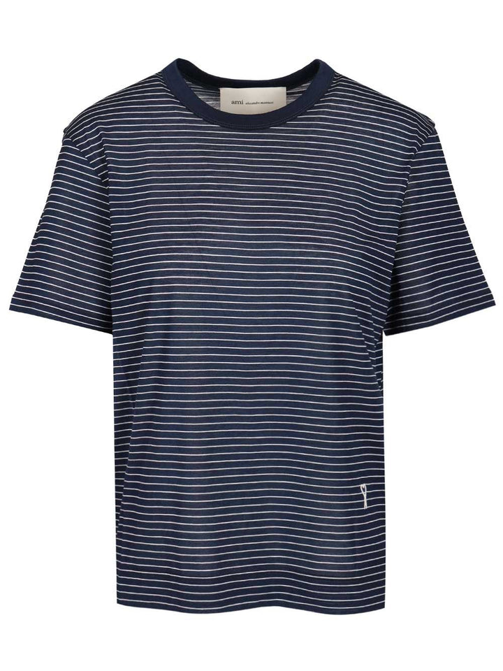 Ami Short-Sleeved T-Shirt - Blu | 3d557b03246dc67efb19d0a80e5e568d4d6a1ad9