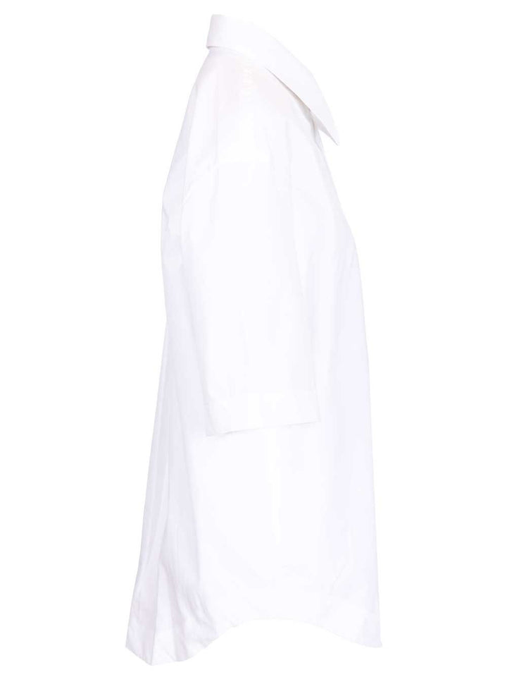 Ami Short-Sleeved Poplin Shirt Shirts - Bianco | 5365ed7f6dc63f5bd7f74b39528a753015229338