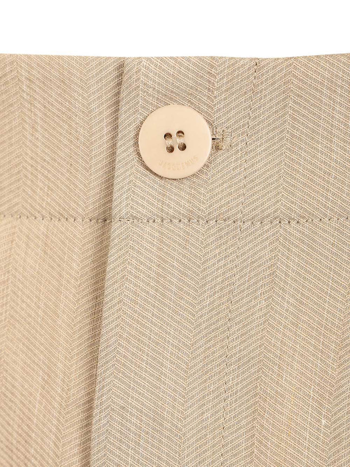 Jacquemus Short Pastro Trousers - Beige | 75533157e253a3dd020ef112dfee4ea4b0da0b5e