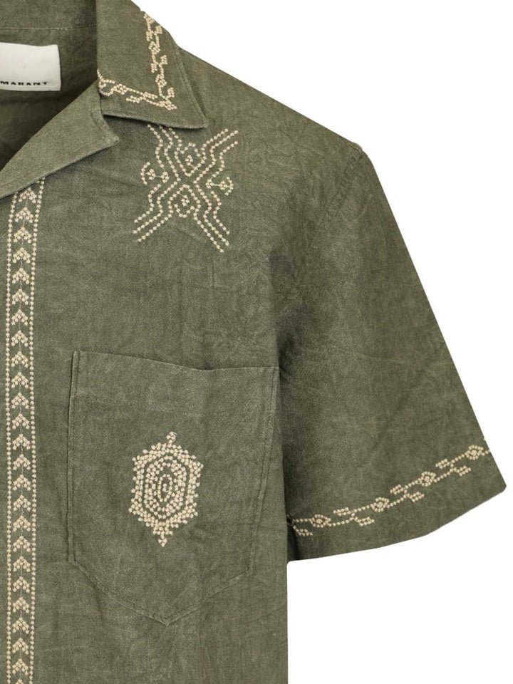 Marant Zekim Shirt Shirts - Verde | ef334bf5503bd2a1508837096feecf054d9e6054