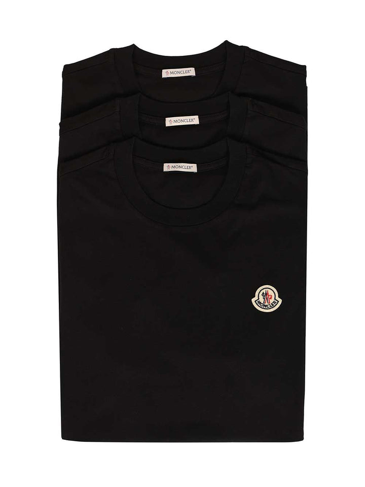 Moncler Ss T-Shirt - Nero | 7103d8c166b93aa81f35a72aabf058a8baab2523