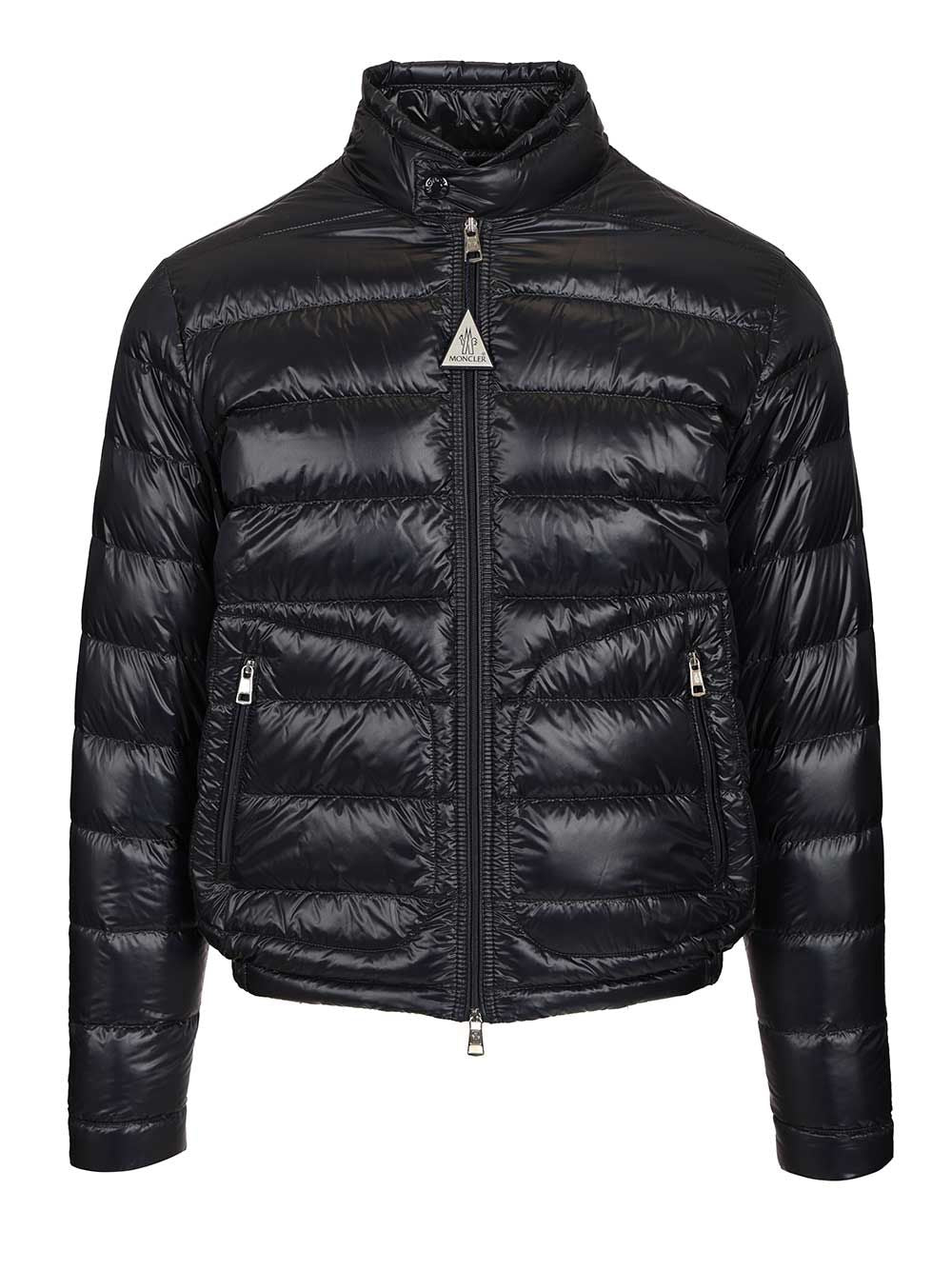 Moncler Acorus Short Down Jacket Coats - Blu | e7a66cae08f699c45a035cc336640f969cc9b7ad