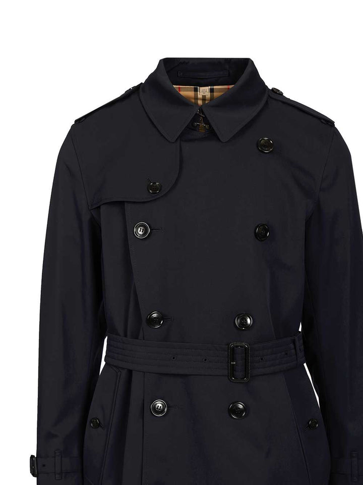 Burberry The Kensington Trench Coats - Blu | 662c08317c4bed46adcf5b4f513643f0e2ec4245