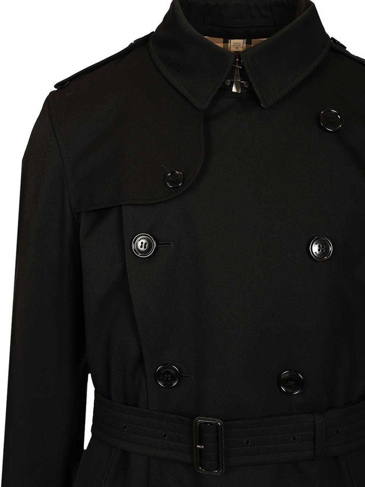 Burberry The Kensington Trench Coats - Nero | db2c823f73ff6f064014f315dfa0b57dba85027b