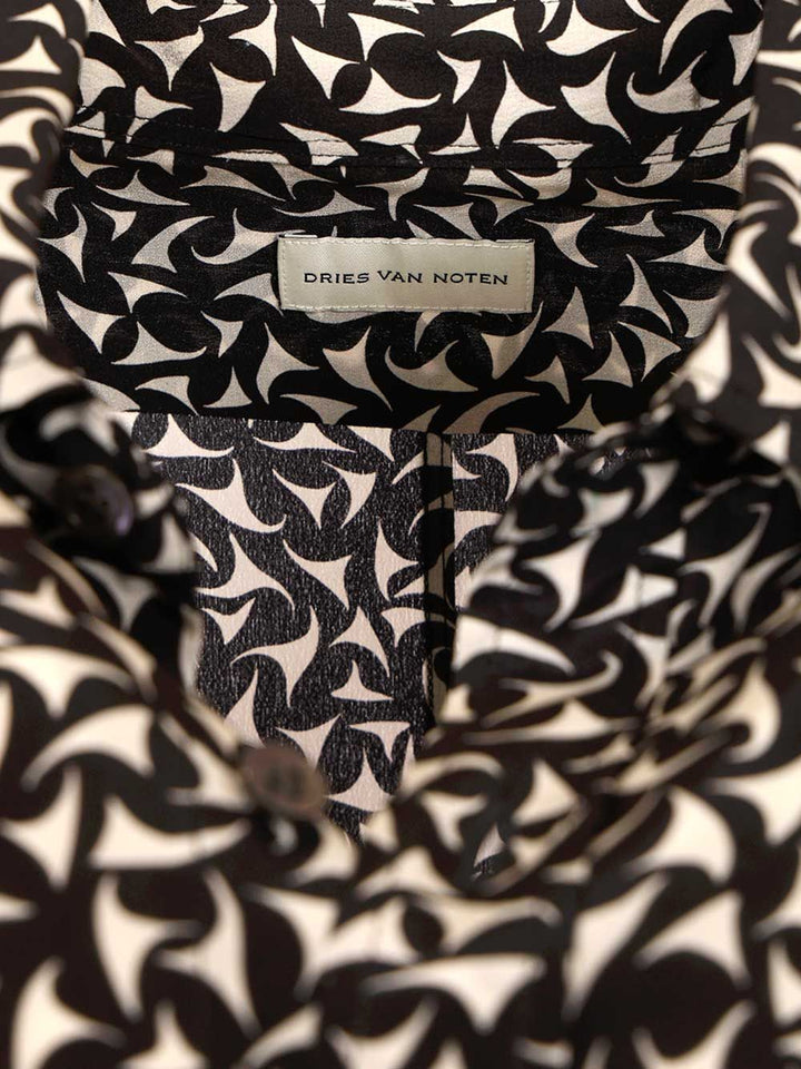 Dries Van Noten Silk Shirt Shirts - Nero | 3e2746f62319e74e56c07607377d0985b777685c