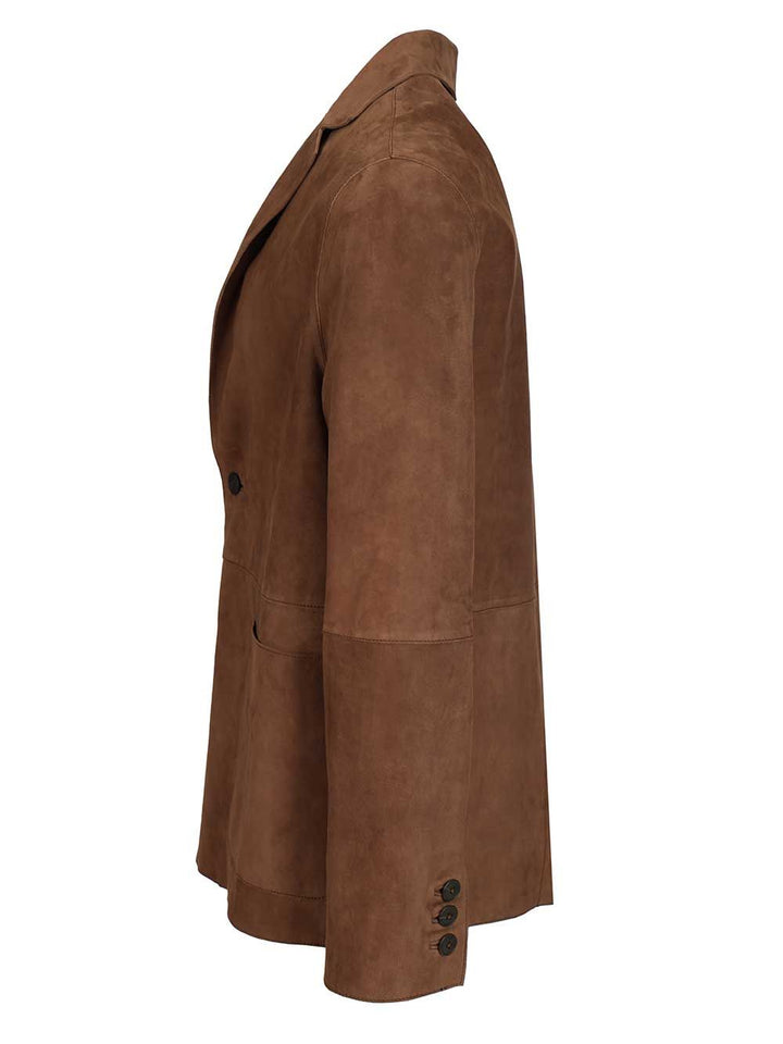 Al Duca D'Aosta Suede Blazer Giacche - Marrone | 45002849ae2ae43c354837a21d0926b1f3c566fa