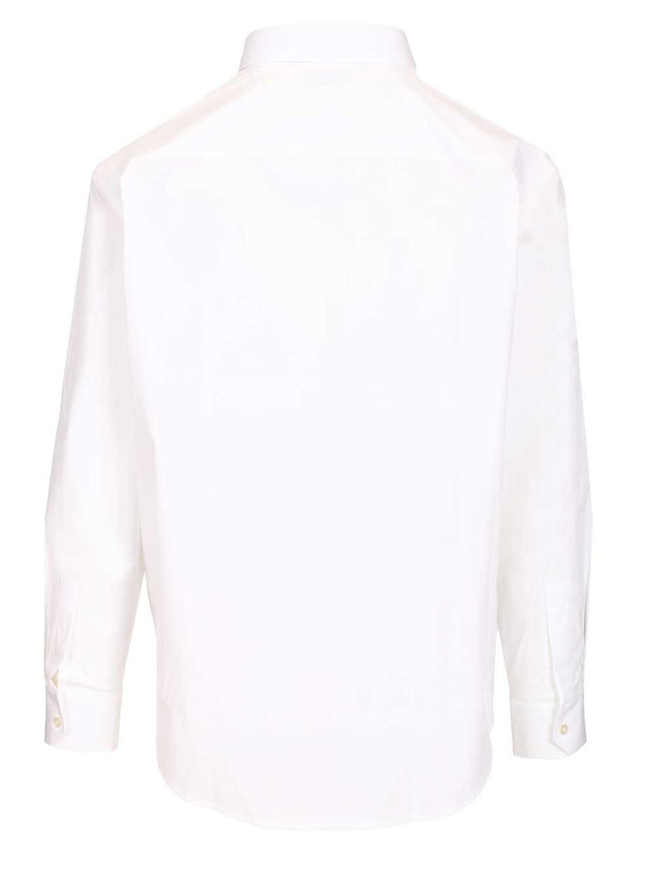 Saint Laurent Cassandre Shirt In Stretch Cotton Poplin Shirts - Bianco | 8cab28a39a5b93cbe52a21df3eefcef822bbb263