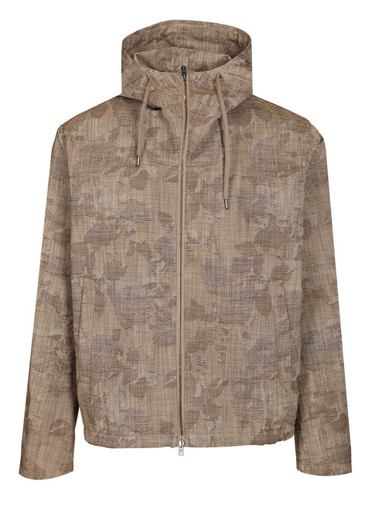 Jacquard Jacket Giacche Marrone