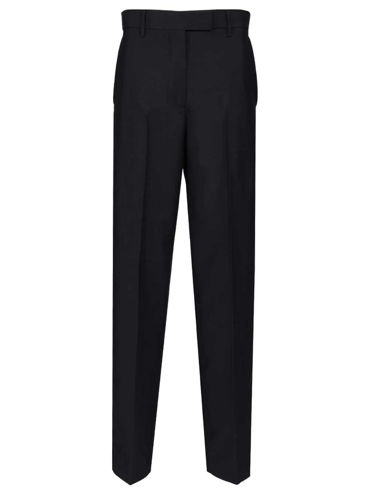 Miu Miu In Kid Mohair Trousers - Blu | a4a94c280d6f40ff4be516041a058671da1a5e77