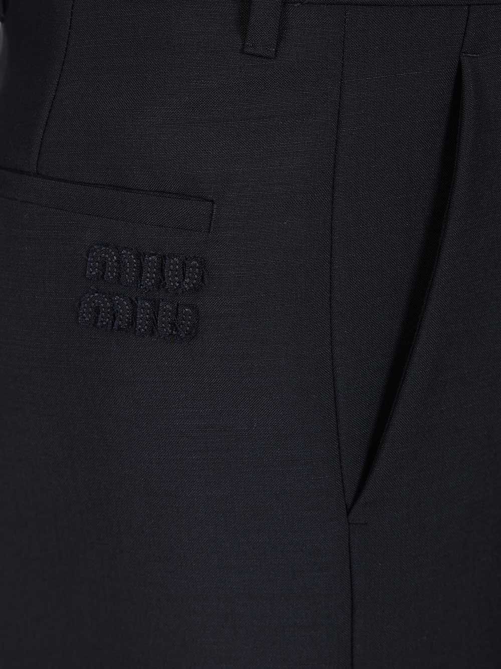 Miu Miu In Kid Mohair Trousers - Blu | 6d167e37fb69b856bc8699c0d3f90d903ad1bfa3