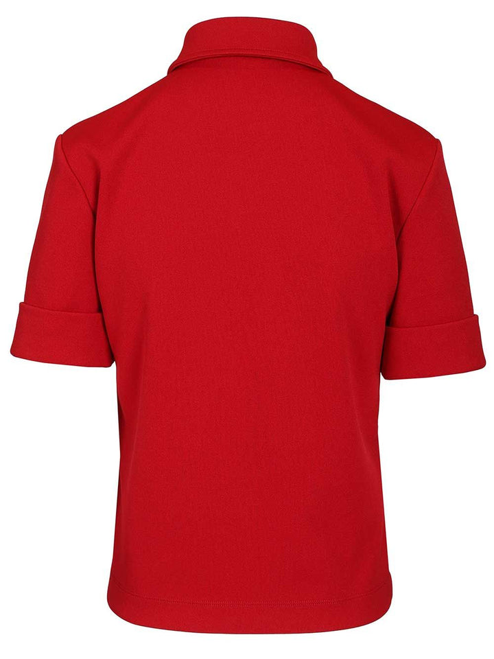 Miu Miu Technical Jersey Polo shirt - Rosso | 4181717de8217c95a004c3753c7aece6cba0ea7d