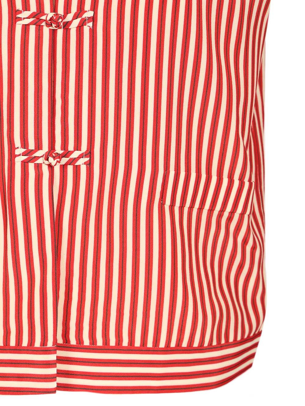 Hui Lorenzo Striped Top Top - Rosso | 4d23425ca866b3b58b371c7cc5836ef804d7736c